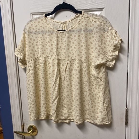 Cotton Bleu Womens Multicolor Floral cottage peasant Short  Sleeve Size M - Picture 2 of 8